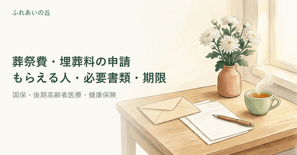 葬祭費・埋葬料の申請|もらえる人・必要書